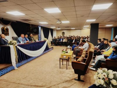 السيد عميد كلية الهندسة يرحب بطلبة المرحلة الاولى في أقسام الكلية